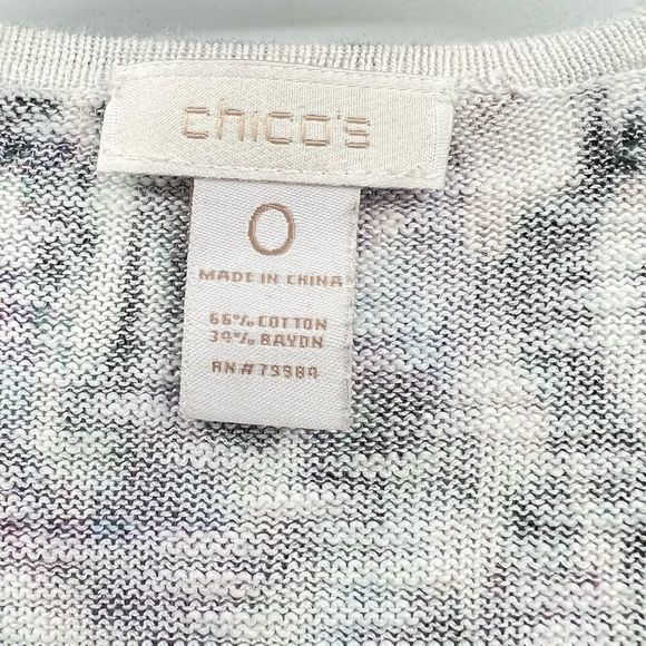 Chico’s Ikat Long Line Cardi sz S {yy} - Picture 5 of 5